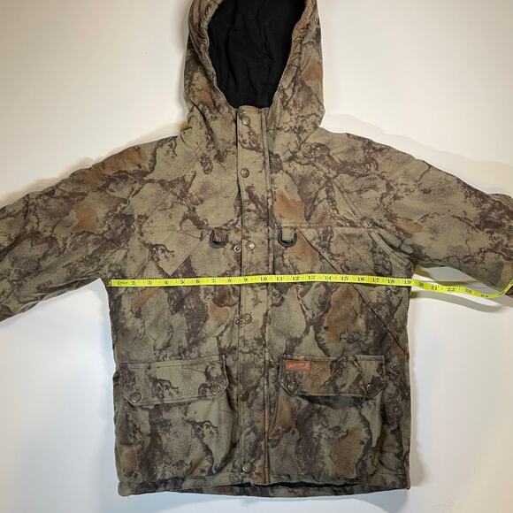 Woolrich Outdoor Guide Youth Hunting Jacket 10/12 Camo Hooded Coat Flaw Wearable - Picture 4 of 9